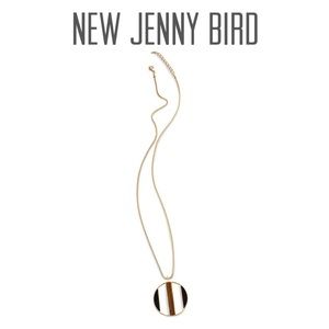 Oriel Black Resin & Tiger Eye Pendant Necklace